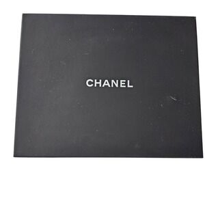 Chanel Black Gift Box Empty Designer‎ Storage 10x8x1.25 Luxury Packaging